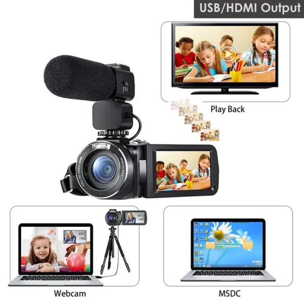 Video Camera Digital Camcorder Full HD Ordro Z20 1080P IR Night Vision YouTube Vlog Cameras for Blogger Shooting Home Use - Image 6