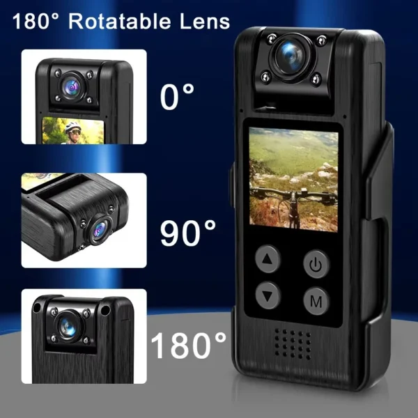 4K HD WiFi Mini Camera Portable Digital Video Recorder Wearable Police Body Cam Infrared Night Vision Sports DV Small Camcorder - Image 2