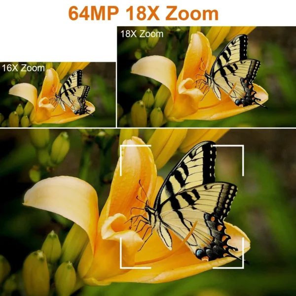 6K Ultra HD Professional Video Cameras for Photography 18X Digital Zoom YouTube Live Streaming Camcorders 64MP Vlogging Recorder - Image 2