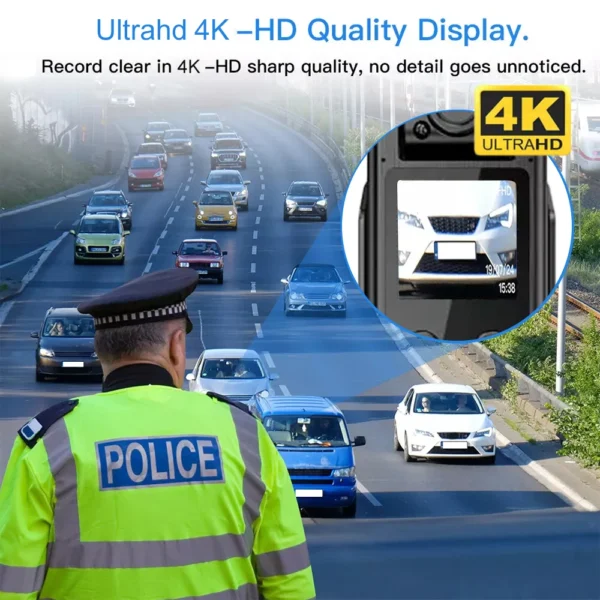4K HD WiFi Mini Camera Portable Digital Video Recorder Wearable Police Body Cam Infrared Night Vision Sports DV Small Camcorder - Image 3