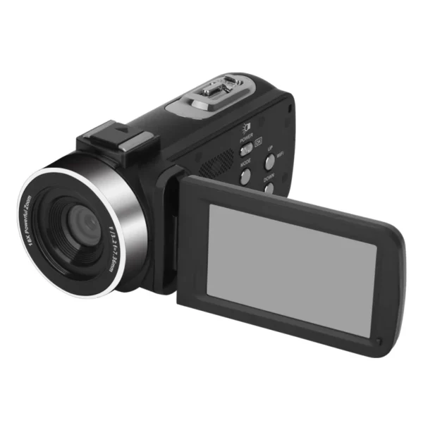 Wide Angle 4K Youtube Digital Video Cameras Slow Motion Loop Recording Microphone Camcorder Auto Focus Streaming Webcam Vlog Kit - Image 6