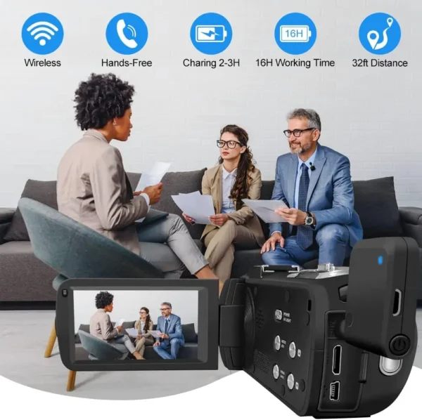 4K Digital Video Camera 18X Digital Zoom 56MP 2 in1 Photo Travel Video Vlogging Camcorder 3"Rotatable Screen HD Camera DV Camera - Image 2