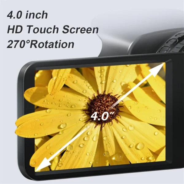 KOMERY YouTube Camcorder 6K Ultra HD camera Camcorders 64MP Streaming Camera 4.0"Touch Screen Digital Video Camera - Image 5
